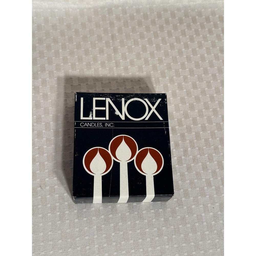 Lenox Vintage Hurricane Tapers #506 Candles 5" Lavender #68 1983 New Now Pink